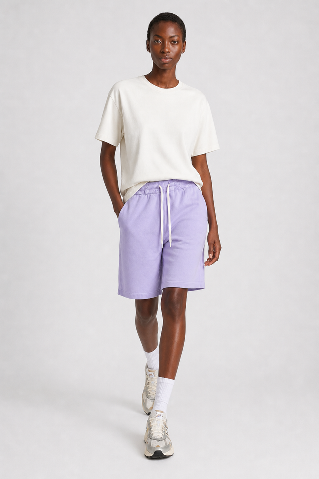 ESSENTIAL BERMUDA SHORTS - LIGHT SWEAT - Bowery NYC