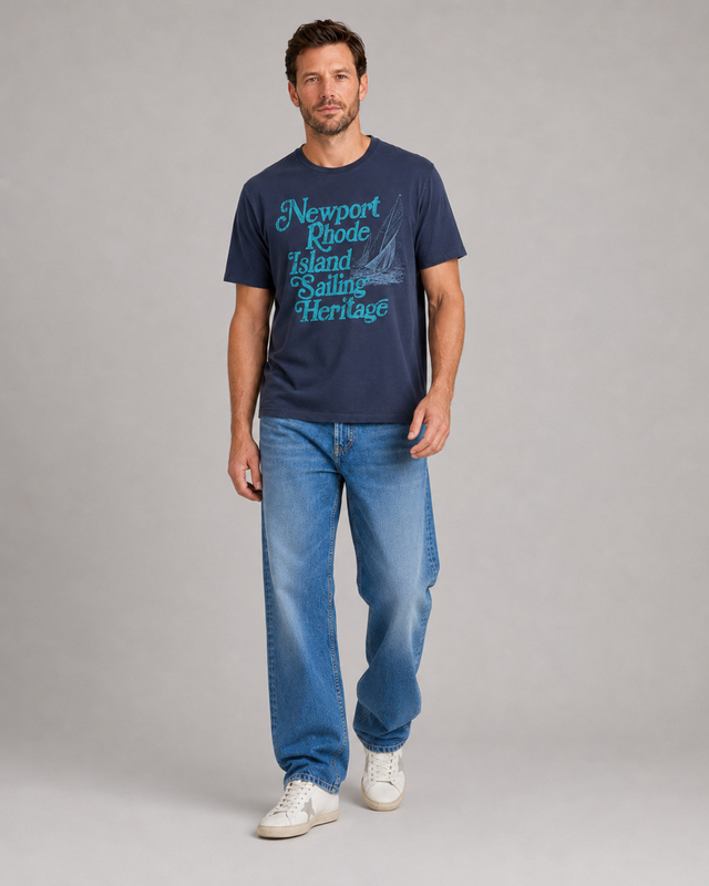 NEWPORT RHODE T-SHIRT - VINTAGE JERSEY - Bowery NYC