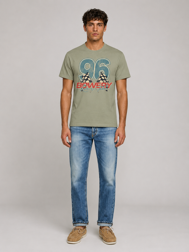 96 BOWERY RACING T-SHIRT - SLUB JERSEY - Bowery NYC
