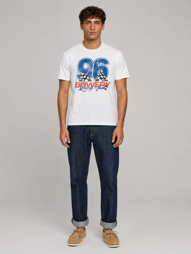 96 BOWERY RACING T-SHIRT - SLUB JERSEY - Bowery NYC