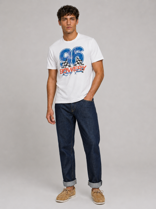 96 BOWERY RACING T-SHIRT - SLUB JERSEY - Bowery NYC