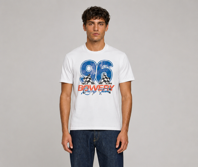 96 BOWERY RACING T-SHIRT - SLUB JERSEY - Bowery NYC