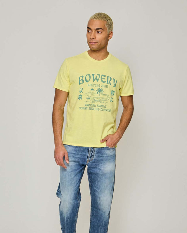 BOWERY CULTURE CLUB T-SHIRT - SLUB JERSEY - Bowery NYC