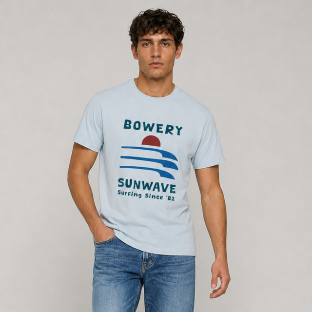 BOWERY SUNWAVE T-SHIRT - SLUB JERSEY - Bowery NYC
