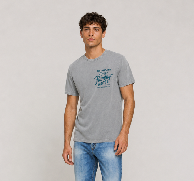 FLAMINGO MOTEL T-SHIRT - SOFT JERSEY