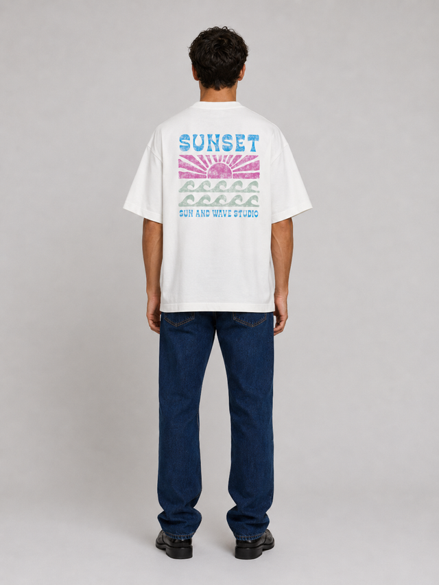 SUNSET T-SHIRT WITH POCKET - HEAVY JERSEY