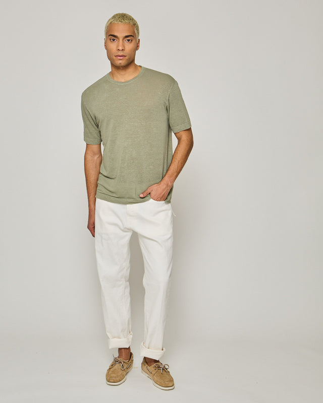ESSENTIAL T-SHIRT - LINEN JERSEY - Bowery NYC