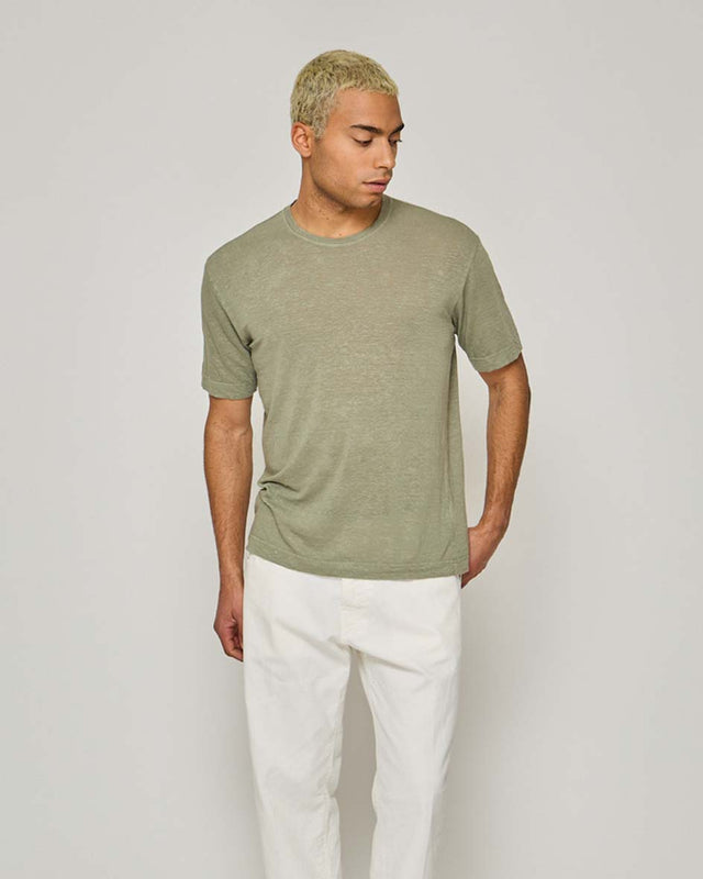 ESSENTIAL T-SHIRT - LINEN JERSEY - Bowery NYC