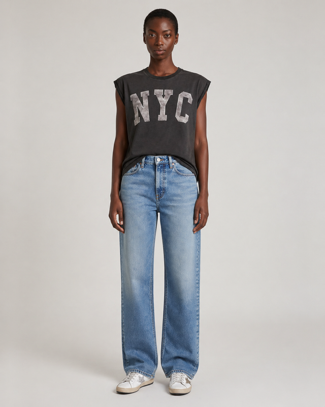 NYC ROLLED UP T-SHIRT - VINTAGE JERSEY - Bowery NYC