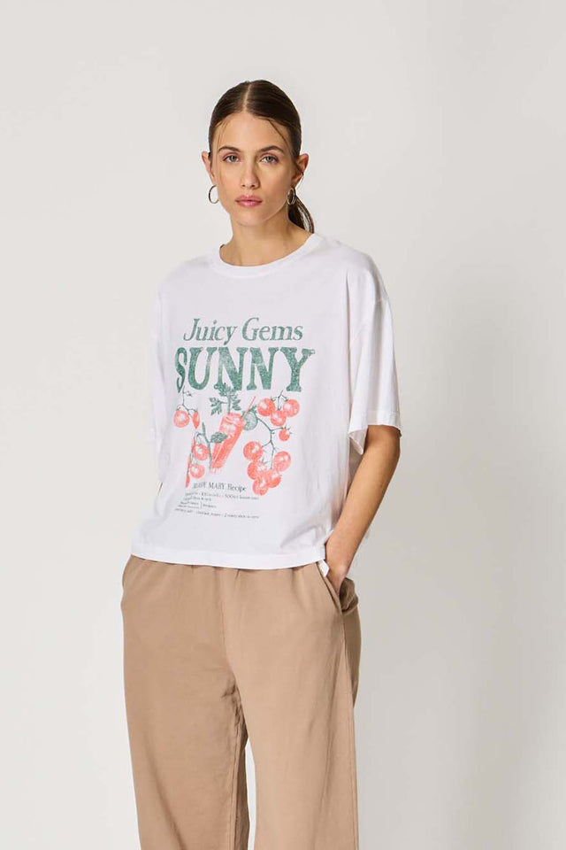 JUICY GEMS SUNNY T-SHIRT - VINTAGE JERSEY - Bowery NYC