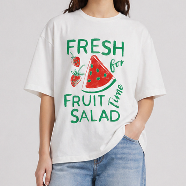 FRESH FRUIT SALAD T-SHIRT - EXTRA FINE JERSEY - Bowery NYC