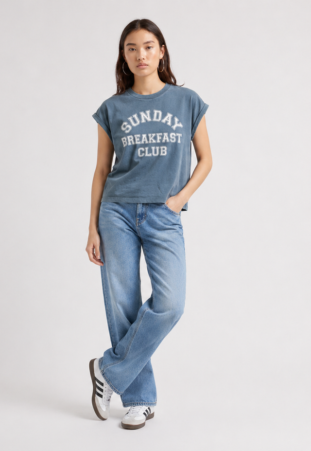 SUNDAY BREAKFAST CLUB T-SHIRT - SOFT JERSEY - Bowery NYC