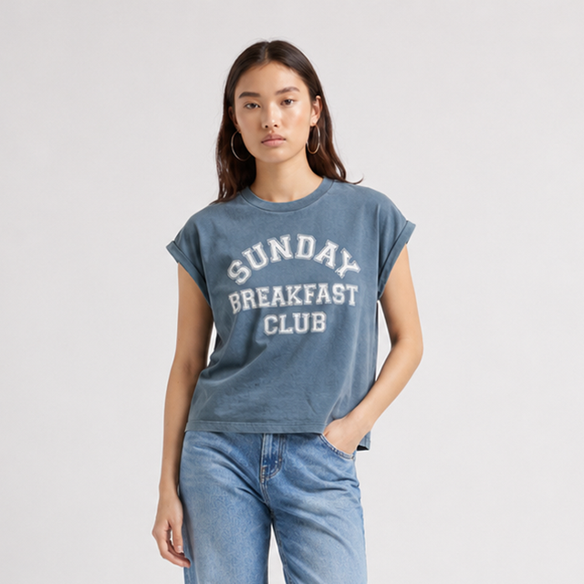 SUNDAY BREAKFAST CLUB T-SHIRT - SOFT JERSEY - Bowery NYC