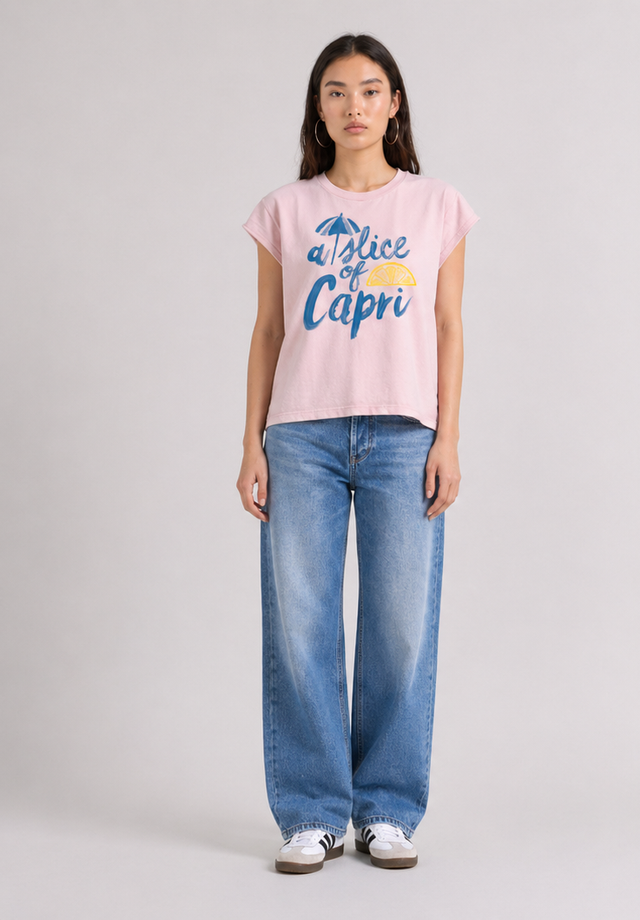 A SLICE OF CAPRI T-SHIRT - SOFT JERSEY - Bowery NYC