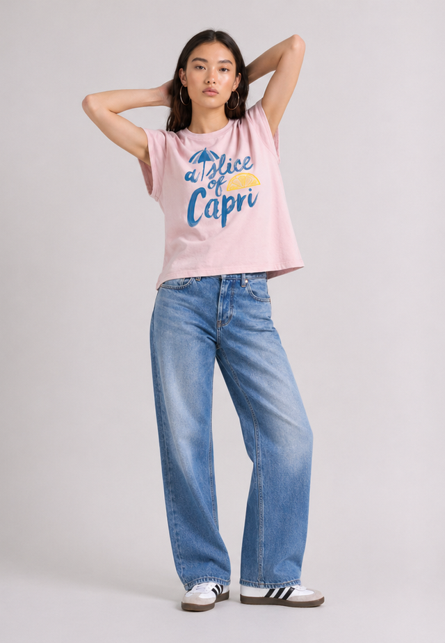 A SLICE OF CAPRI T-SHIRT - SOFT JERSEY - Bowery NYC