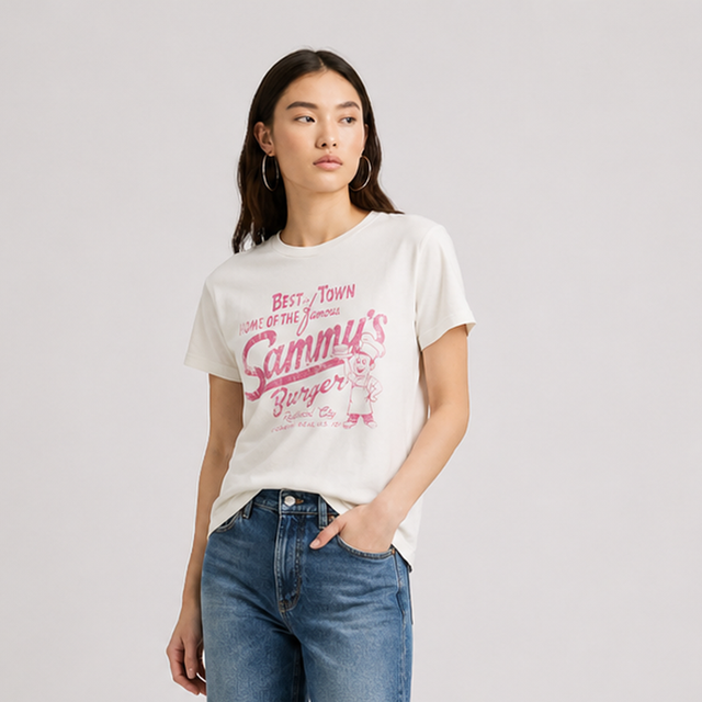 SAMMY'S BURGER T-SHIRT - SLUB JERSEY - Bowery NYC