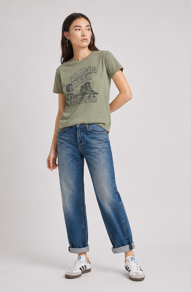 RANCHO QUEEN T-SHIRT - SLUB JERSEY - Bowery NYC