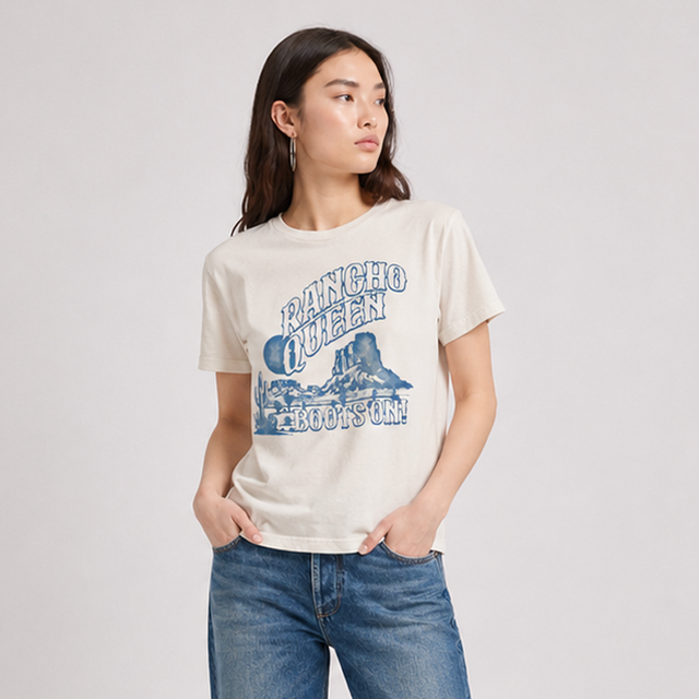 RANCHO QUEEN T-SHIRT - SLUB JERSEY - Bowery NYC