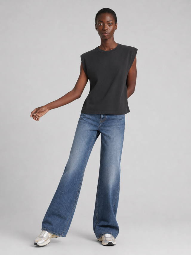 ESSENTIAL PUFF SHOULDER T-SHIRT - VINTAGE JERSEY - Bowery NYC