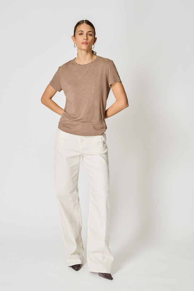 ESSENTIAL T-SHIRT - LINEN JERSEY - Bowery NYC