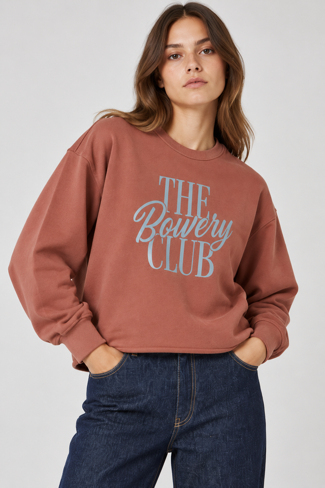 THE BOWERY CLUB BRUSHED SWEAT