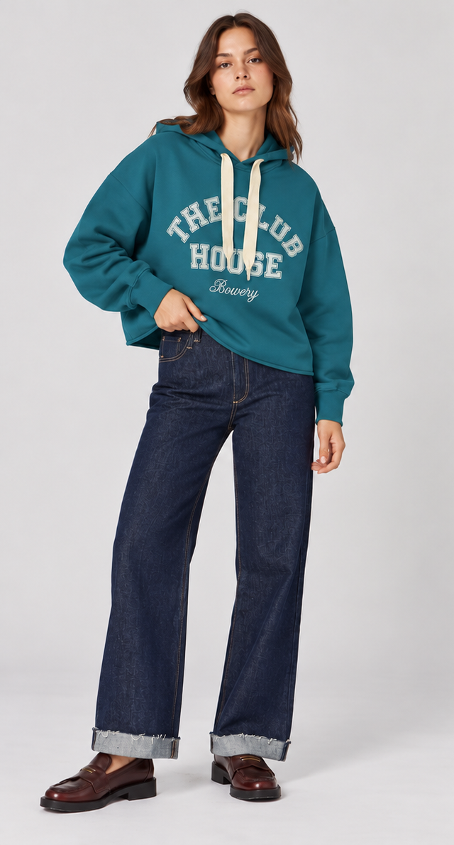 THE CLUB HOUSE - HOODIE BRUSHED SWEAT