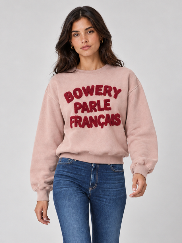 BOWERY PARLE FRANCAIS BRUSHED SWEAT