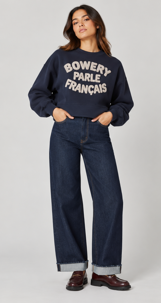 BOWERY PARLE FRANCAIS BRUSHED SWEAT