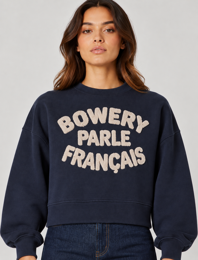 BOWERY PARLE FRANCAIS BRUSHED SWEAT