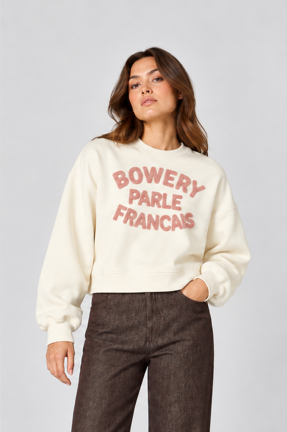 BOWERY PARLE FRANCAIS BRUSHED SWEAT