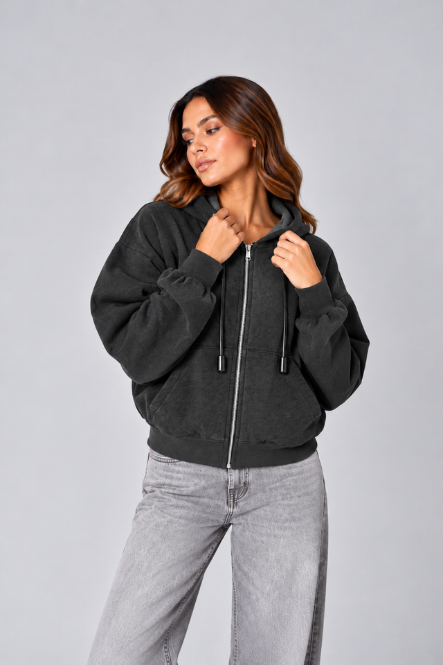 ESSENTIAL FULL ZIP HOODIE