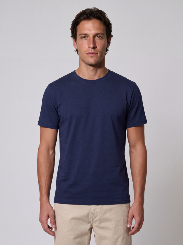 ESSENTIAL T-SHIRT - HEAVY CARBON PEACHED JERSEY - Bowery NYC