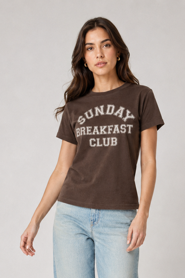 SUNDAY BREAKFAST BREAK - HEAVY CARBON PEACHED JERSEY - Bowery NYC