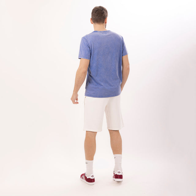 MAN'S CREWNECK "FAYETTE" SHORT SLEEVE T-SHIRT - VINTAGE JERSEY - ACID DYED - Bowery NYC
