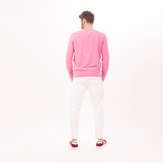MAN'S ESSENTIAL CREWNECK COMBED FLEECE - GARMENT DYED - Bowery NYC
