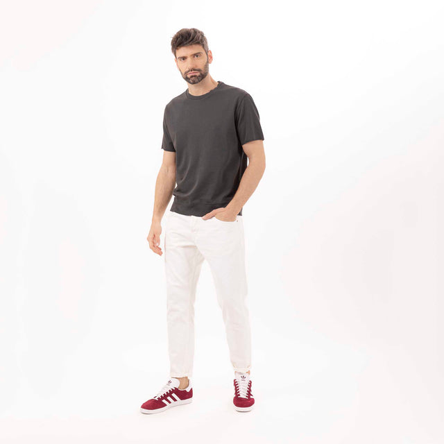CREW NECK S/S LIGHT SWEAT - RELAXED FIT - Bowery NYC