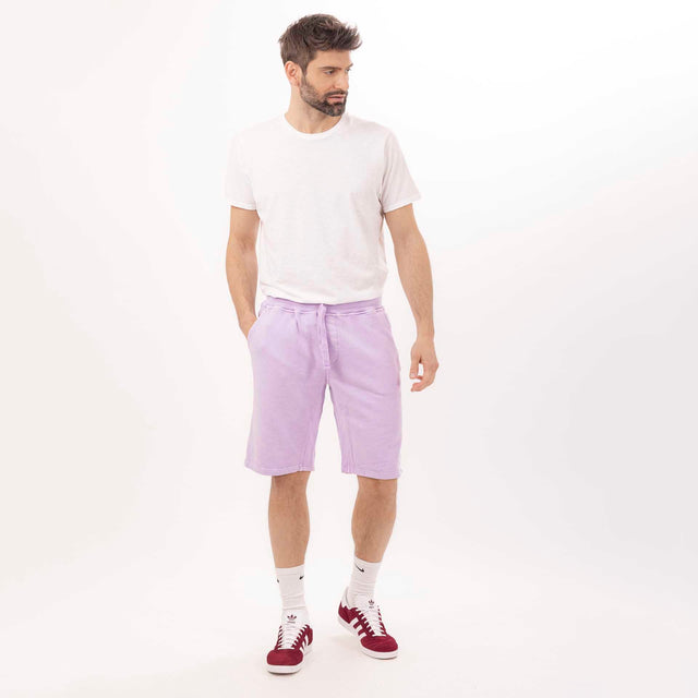 MAN'S ESSENTIAL COMBED FLEECE SWEAT SHORT - GARMENT DYED - Bowery NYC