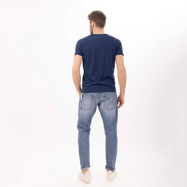 MAN'S "PACIFIC COAST" CREWNECK SHORT SLEEVE T-SHIRT - VINTAGE JERSEY