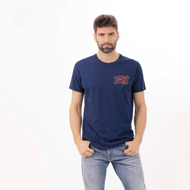 MAN'S "SMALL LA" CREWNECK SHORT SLEEVE T-SHIRT - SLUB JERSEY