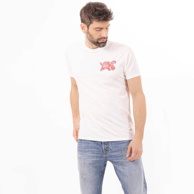 MAN'S "SMALL LA" CREWNECK SHORT SLEEVE T-SHIRT - SLUB JERSEY