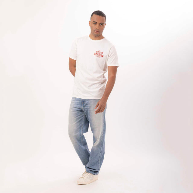 MAN'S "DONUTS" CREWNECK SHORT SLEEVE T-SHIRT W/SIDE SLITS - VINTAGE JERSEY - Bowery NYC