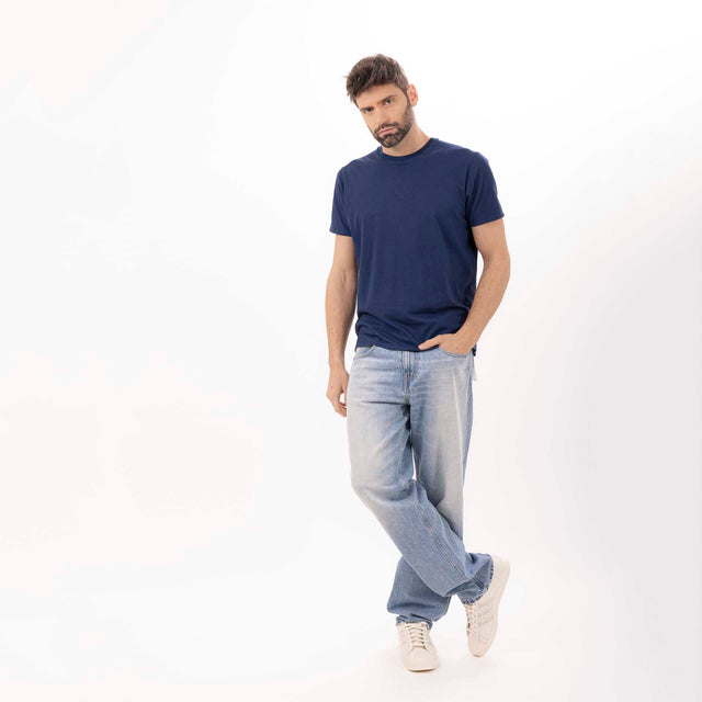 MAN'S ESSENTIAL CREWNECK SHORT SLEEVE T-SHIRT - VINTAGE JERSEY