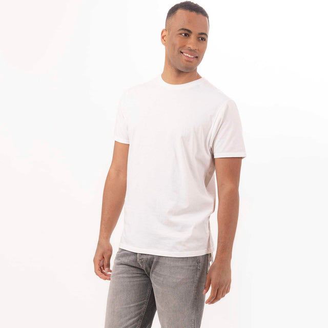 MAN'S ESSENTIAL CREWNECK SHORT SLEEVE T-SHIRT - VINTAGE JERSEY - Bowery NYC