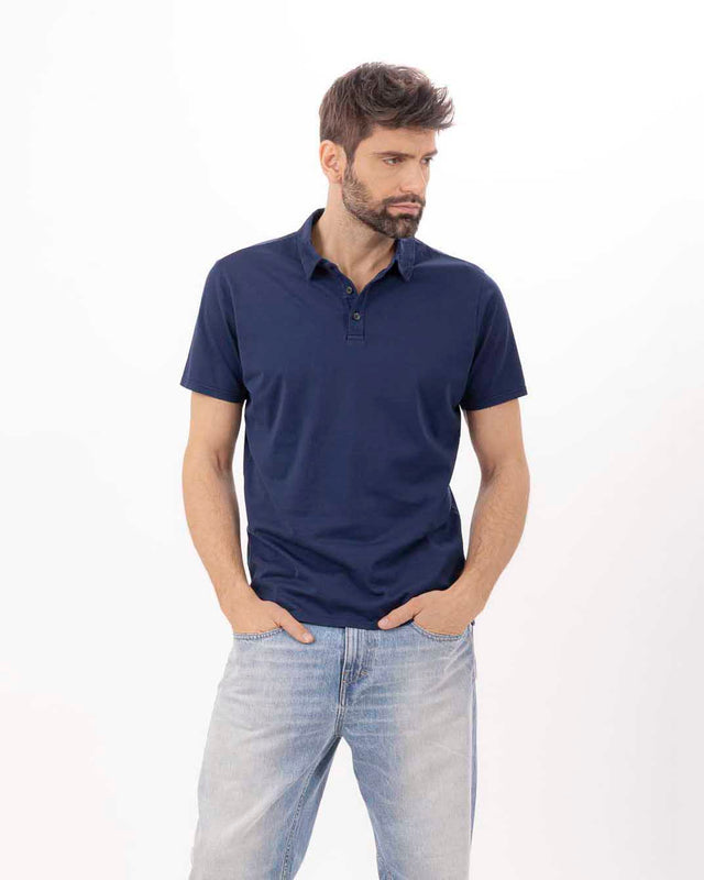 MAN'S ESSENTIAL SHORT SLEEVE POLO - MAKO JERSEY