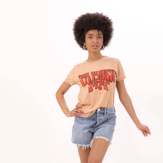 WOMEN'S "SAN FRANCISCO" CREWNECK SLIM FIT T-SHIRT- VINTAGE JERSEY - Bowery NYC