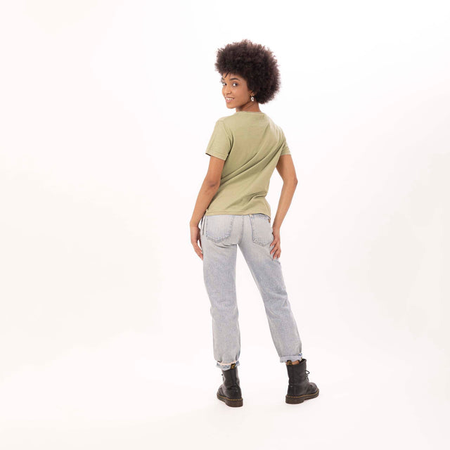 WOMEN'S "SAN FRANCISCO" CREWNECK SLIM FIT T-SHIRT- VINTAGE JERSEY