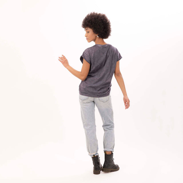 WOMEN'S "HOME OF ROCK" CREWNECK BOXY T-SHIRT - VINTAGE JERSEY - Bowery NYC