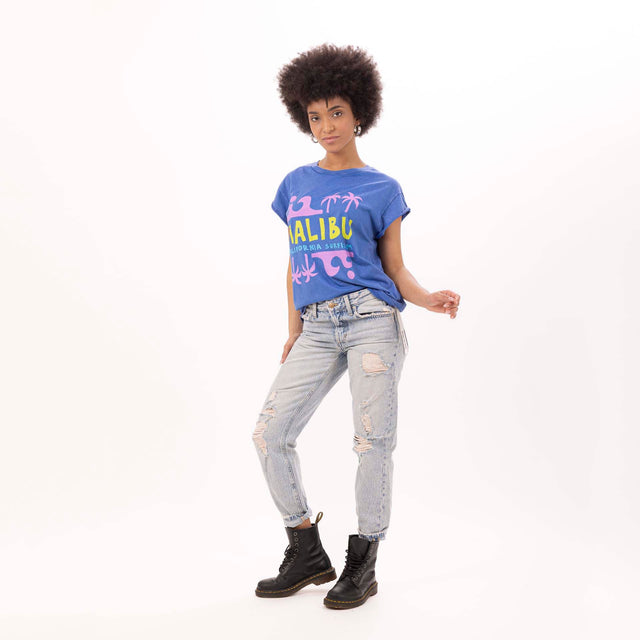WOMEN'S "MALIBU" CREWNECK BOXY T-SHIRT - VINTAGE JERSEY