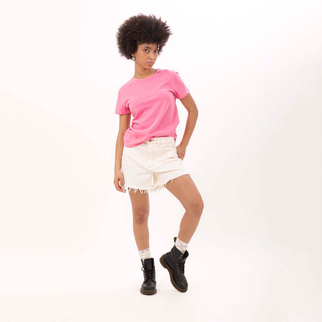 WOMEN'S CREWNECK S/SLEEVE SLIM FIT T-SHIRT - VINTAGE JERSEY - Bowery NYC