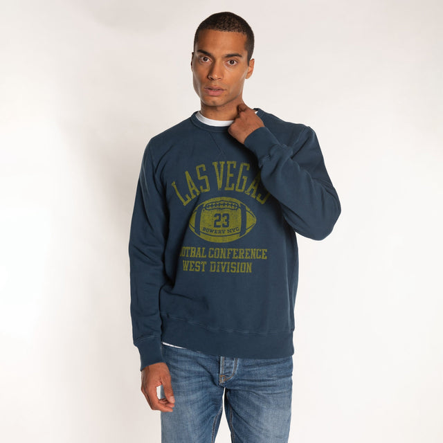 MAN'S "LAS VEGAS" CREWNECK COMBED SWEAT - Bowery NYC